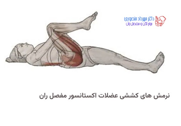 ورزش لگن با 28 نرمش کششی و تقویتی برای تقویت عضلات مفصل ران 2 ورزش لگن. کشش عضلات اکستانسور یا باز کننده مفصل ران